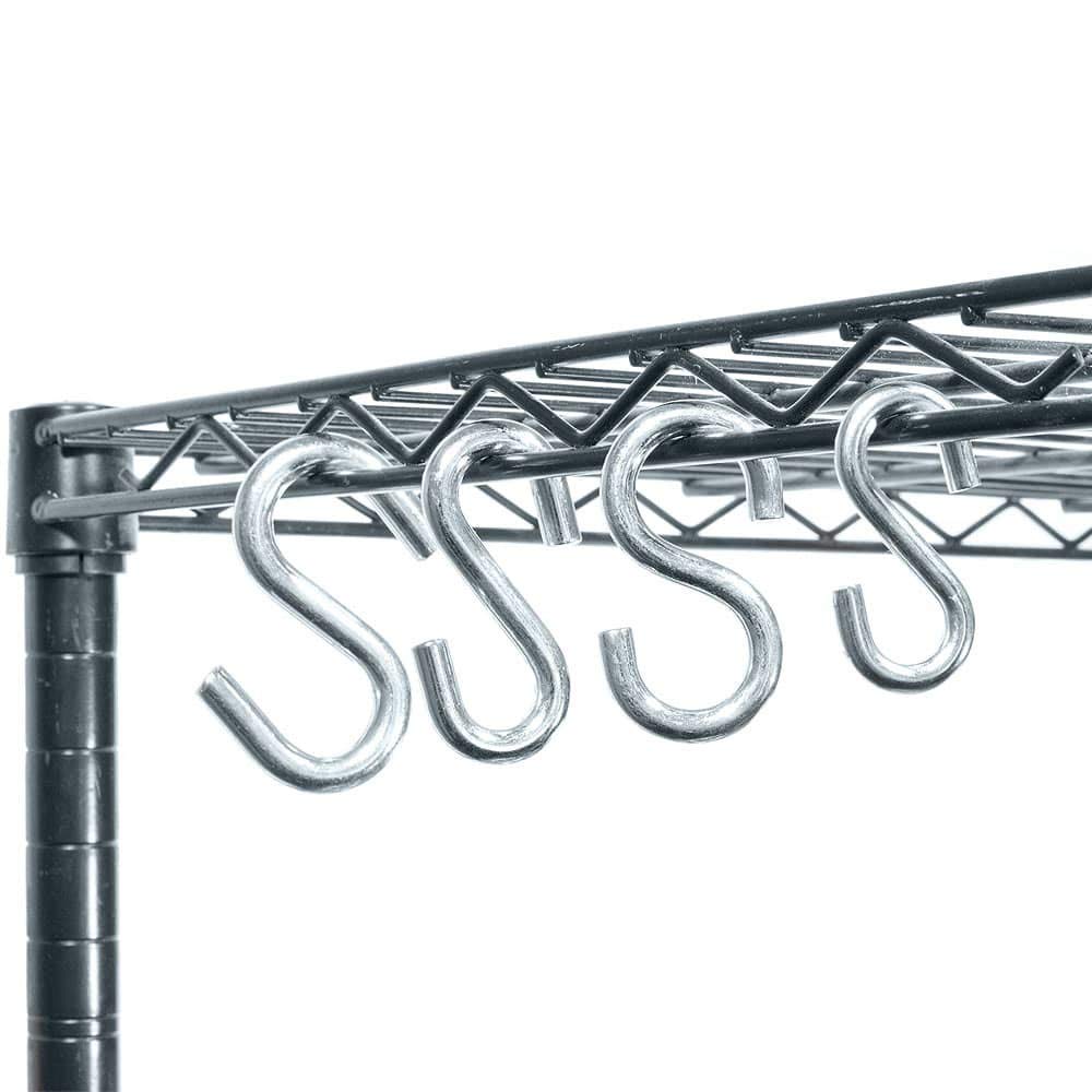 Pure Source India Stainless Steel S Hooks Durable & Rust-Resistant Hanging Hooks for Kitchen, Bathroom